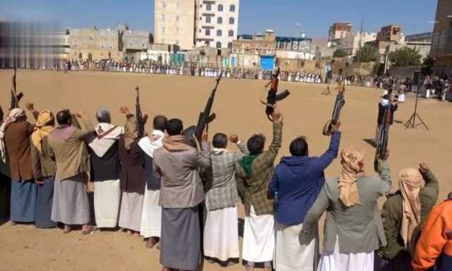 وقفة قبلية مسلحة في عمران وفاءً لتضحيات الشهداء