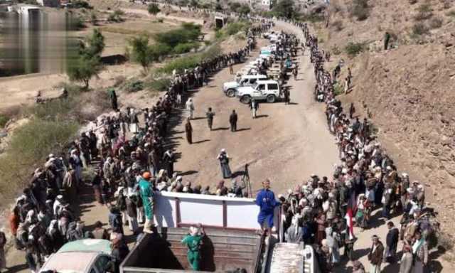 شاهد / طوفان بشري لقبائل الحيمة الخارجية يستنفر لمواجهة العدو .. فيديو