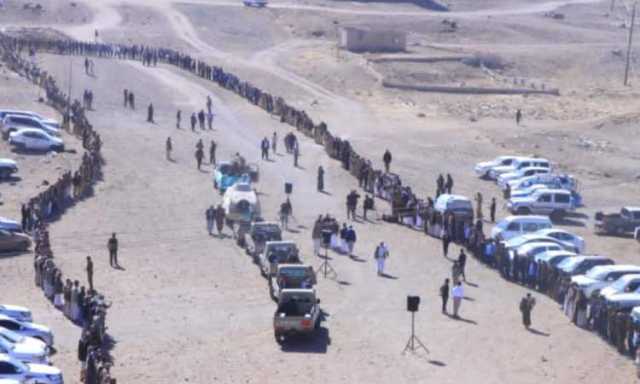 وقفة مسلحة بسنحان تعلن الاستعداد لاي جولة تصعيد