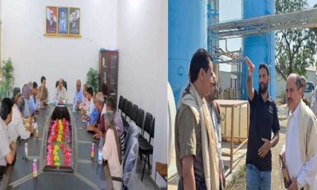 نائب وزير الاقتصاد يطلع على سير العمل في مكتب الحديدة ويزور عددا من المصانع المتعثرة