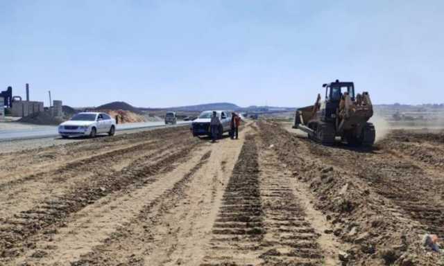 بدء توسعة خط ذمار - صنعاء بمنطقة رصابة ..