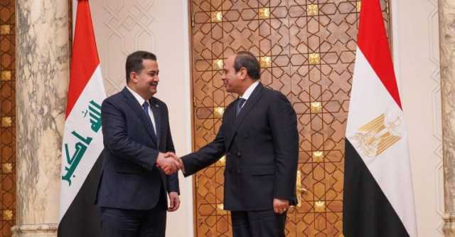 السوداني والسيسي يشددان على ضرورة التحرك العاجل لتجنّب المزيد من العنف في المنطقة