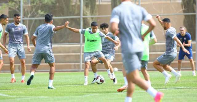 المنتخب الوطني يخوض تدريباته الصباحية بالأردن
