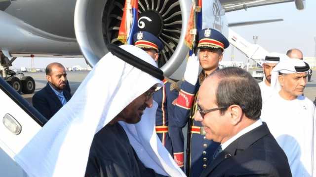 الرئيس السيسي يبحث مع نظيره الإماراتي وقف إطلاق النار في غزة