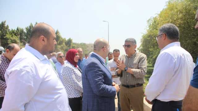 بدء الأعمال الإنشائية لـ12 كوبري مشاه أعلى مصرف المريوطية