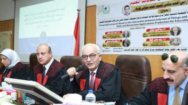 رئيس جامعة الزقازيق يستقبل وزير التعليم لمناقشة رسالة دكتواره بكلية التربية