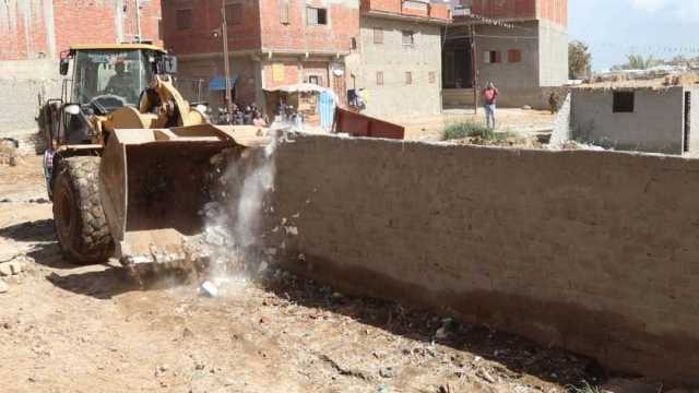 إزالة 20 حالة تعد على الأراضي الزراعية وأملاك الدولة في الإسماعيلية