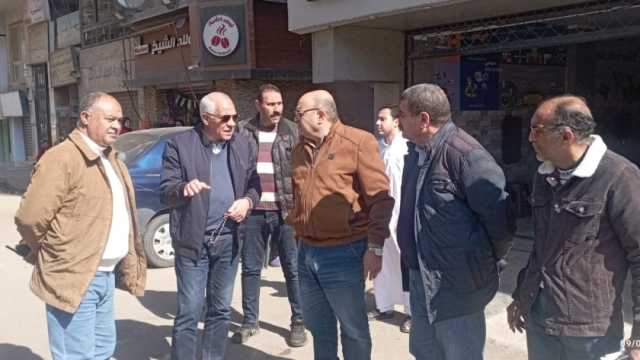 محافظ الجيزة يتابع أعمال التطوير الجارية بمحيط محطة قطارات بشتيل