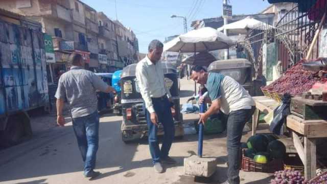 حملة مكبرة لإزالة الإشغالات والتعديات في مدينة «أجا» بالدقهلية