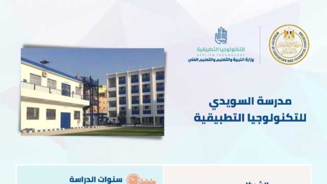 فتح التقديم بمدرسة السويدى المشتركة للتكنولوجيا التطبيقية.. اعرف الشروط