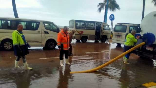 محافظ الإسكندرية: رفع حالة الطوارئ للتعامل مع أمطار نوة الشمس الصغرى