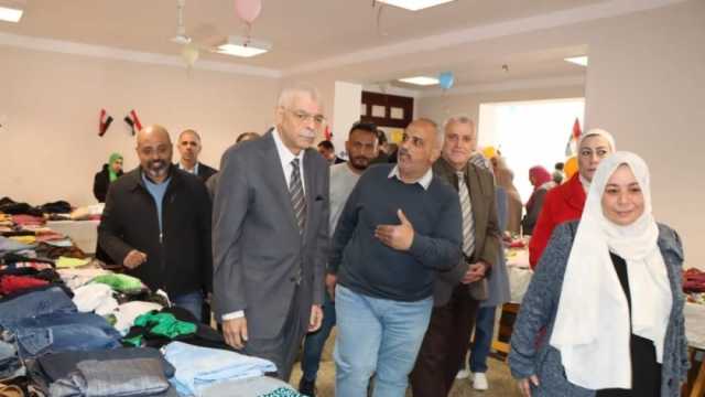 افتتاح المعرض الخيري الثالث للملابس لطلاب جامعة المنوفية