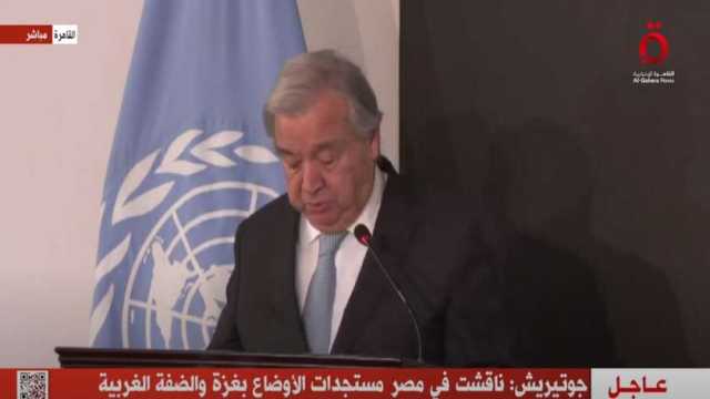 الأمين العام للأمم المتحدة: مصر أحد الأقطاب العالمية للسلام