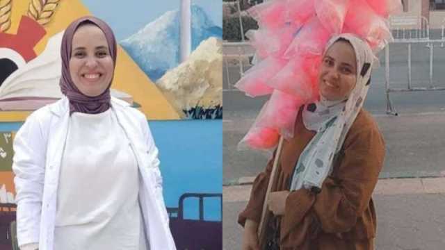 «جدعنة الإسكندرانية».. «آية» طالبة في كلية الزراعة تساعد أسرتها بغزل البنات
