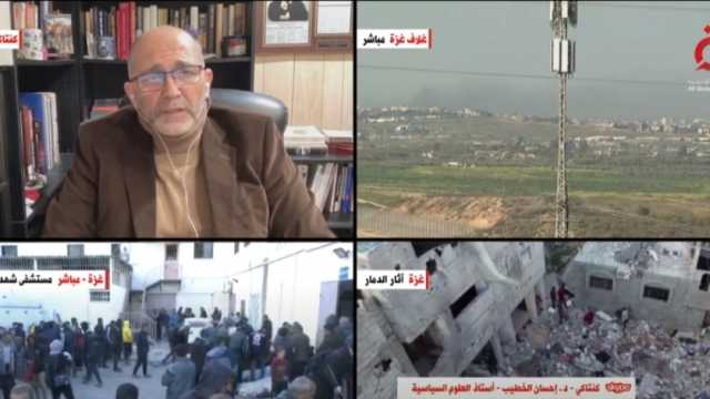 أستاذ علوم سياسية: الاحتلال الإسرائيلي يسعى لقطع الماء عن الفلسطينيين في غزة