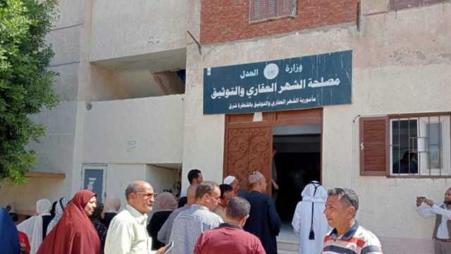 أهالي المراكز في الإسماعيلية يتوافدون لتحرير توكيلات تأييد ترشح الرئيس السيسي