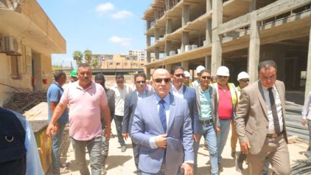 محافظ كفر الشيخ يتفقد أعمال إنشاء مستشفى الحامول المركزي الجديد