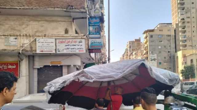 حملات لإزالة الإشغالات والتعديات في حي المنتزه بالإسكندرية