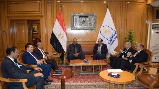 رئيس جامعة حلوان يستقبل وفدًا ليبيًا لبحث سبل التعاون المشترك