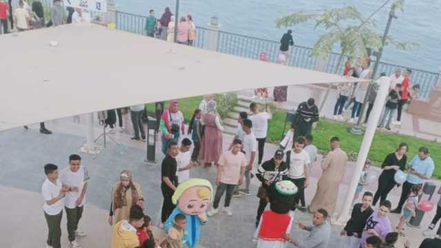 مصر الحلوة من على كورنيش بني سويف.. ممشى وألعاب والدخول مجانا (فيديو)