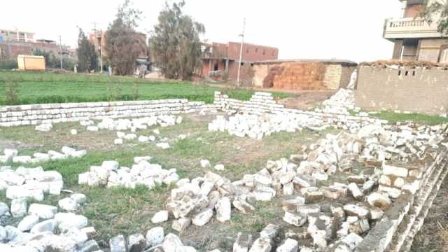إزالة 3 حالات تعد على الأراضي الزراعية في مركز الحامول بكفر الشيخ