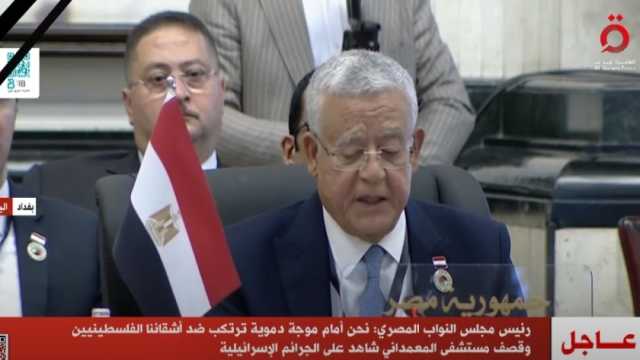 رئيس «النواب»: القضية الفلسطينية تشهد أخطر منحى منذ عقود وسط تخاذل عالمي