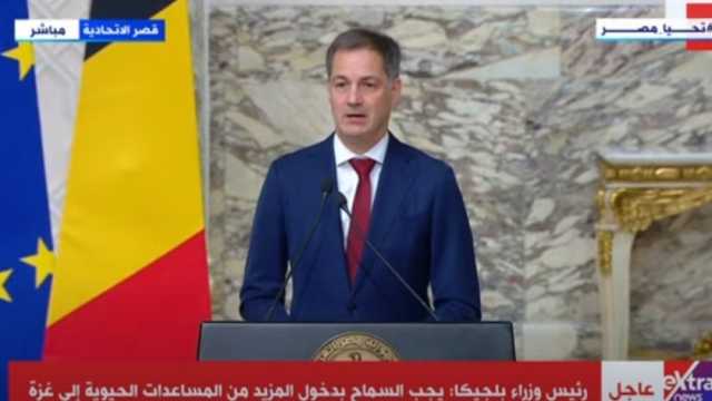رئيسا وزراء إسبانيا وبلجيكا يعقدان مؤتمرا صحفيا أمام معبر رفح