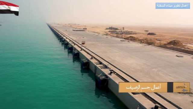 «النقل» تكشف مستجدات تنفيذ تطوير ميناء السخنة بالأرقام.. تفاصيل مهمة  