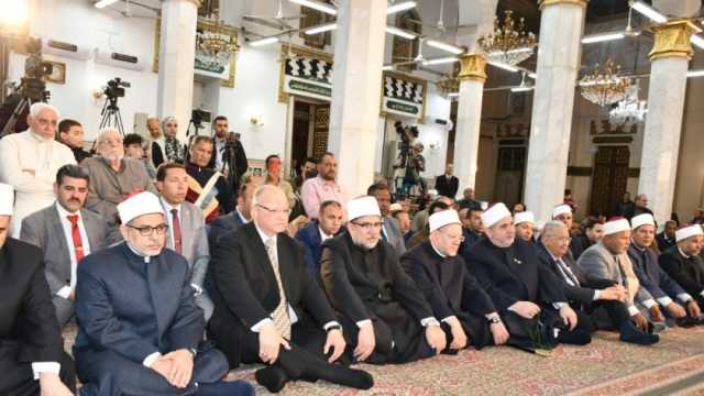 احتفالية وزارة الأوقاف بذكرى يوم بدر من مسجد السيدة نفيسة