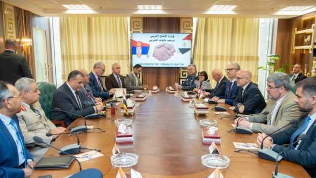 وزير الإنتاج الحربي يستقبل وزير الدفاع الصربي لبحث تعزيز التعاون