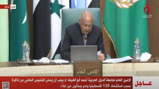 أبو الغيط: ما يحدث في غزة «عار» على البشرية جميعا