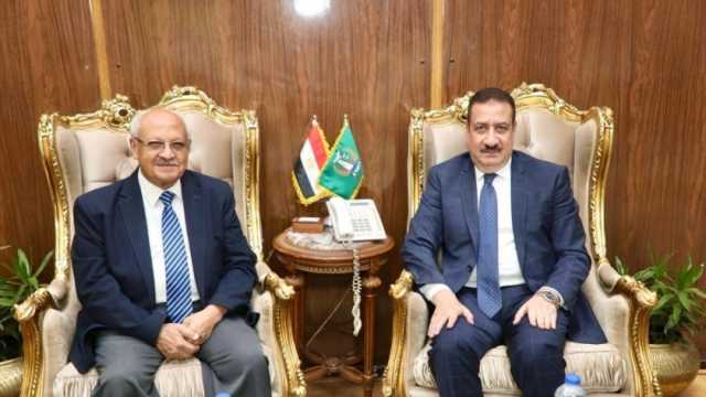 محافظ المنوفية يستقبل رئيس جامعة الريادة للعلوم لبحث أوجه التعاون