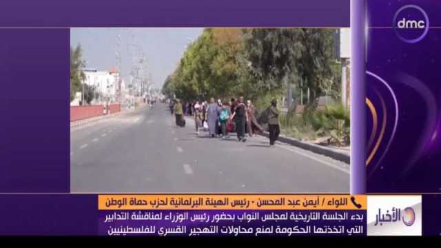 برلماني: جلسة «النواب» كشفت الرفض المصري لتهجير الفلسطينيين قسريا