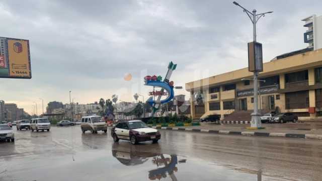 سقوط أمطار غزيرة على مناطق متفرقة بالدقهلية.. «البسو ثقيل»