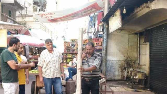 إزالة بلكونات عقار في «المنتزه أول» بالإسكندرية لخطورتها على المواطنين