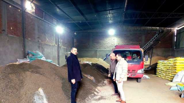 ضبط 33 طن أعلاف مجهولة المصدر في حملات تموينية بالبحيرة