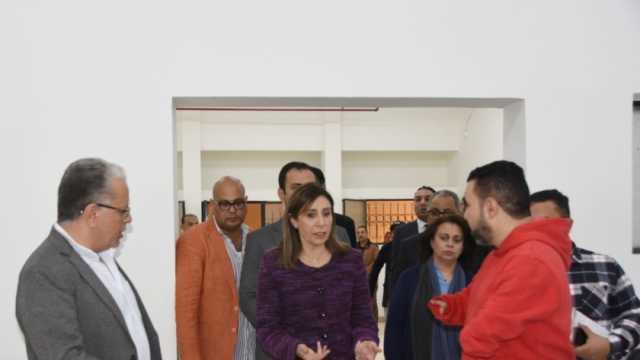 وزيرة الثقافة تتفقد مشروع تطوير مجمع الفنون المعاصرة ومكتبة 15مايو  