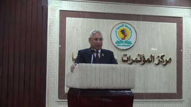 رئيس جامعة المنيا يفتتح معسكر وحدات مناهضة العنف ضد المرأة بالجامعات