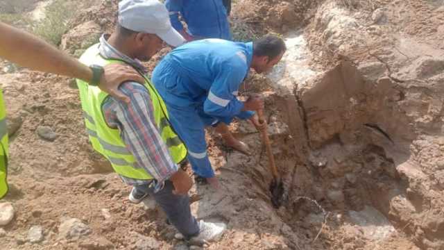 عودة المياه لقرية كسفريت بالإسماعيلية عقب انتهاء أعمال الصيانة