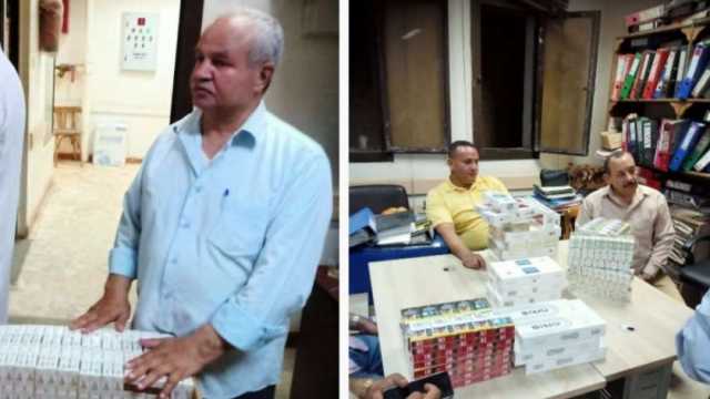 ضبط 3400 علبة سجائر قبل بيعها في السوق السوداء بالشرقية