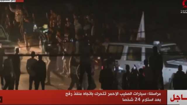 عاجل.. وفد أمني مصري يُسلم المحتجزين للجانب الإسرائيلي
