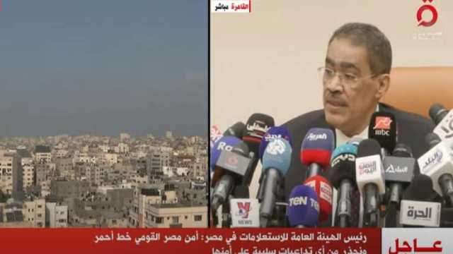 ضياء رشوان: لا بد من حل القضية الفلسطينية وفقا للشرعية الدولية