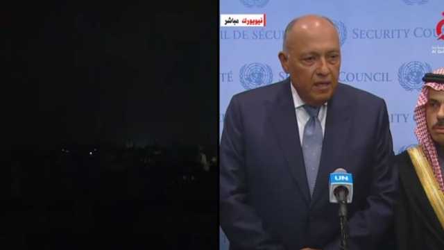 سامح شكري: الأزمة الفلسطينية تشير إلى تفاقم الأوضاع في المنطقة