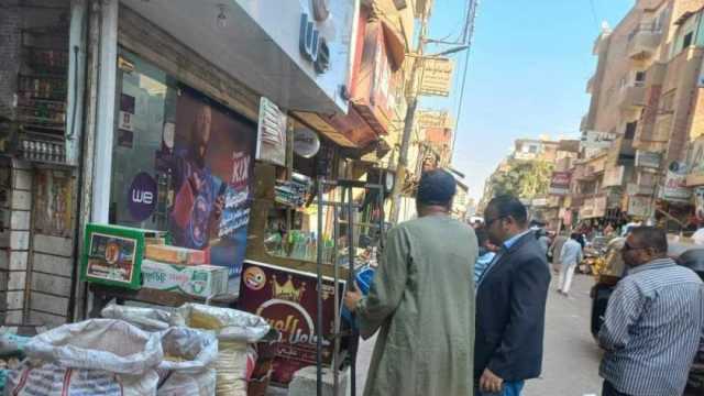 تحرير 170 محضرا في حملة مكبرة لرفع الإشغالات بالمنيا