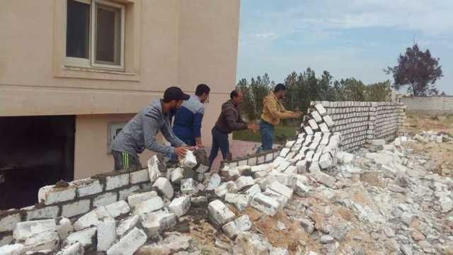 إزالة مبان مخالفة في حملة مكبرة بسوهاج