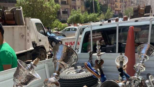 «الجيزة»: مصادرة 2000 حالة إشغال طريق بالهرم