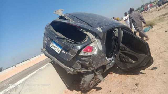 إصابة شخصين في انقلاب سيارة ملاكي على طريق «القاهرة - الفيوم»