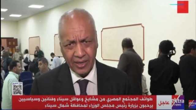 مصطفى بكري: الدولة تبذل الغالي والرخيص من أجل تعمير وتنمية سيناء