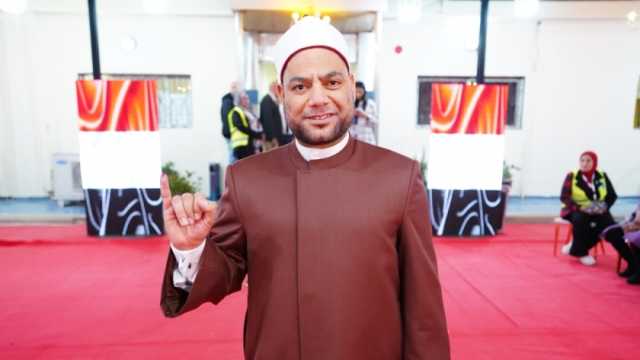 إمام مسجد الحسين يدلي بصوته في الانتخابات الرئاسية 2024