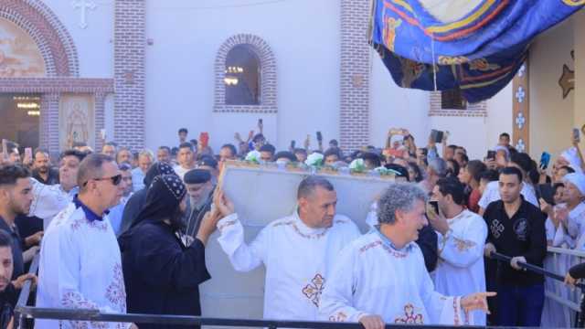 لليوم الرابع.. الأقباط يحتفلون بـ«مارجرجس» في الرزيقات بالأقصر